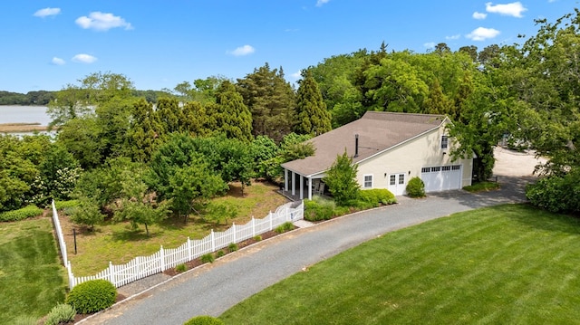 5457 Bayford Rd, Eastville, VA 23354 - view from above of property with a large body of water and a forest