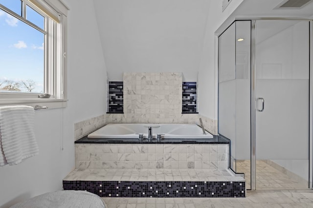 5457 Bayford Rd, Eastville, VA 23354 - full bath featuring a garden tub and a shower stall