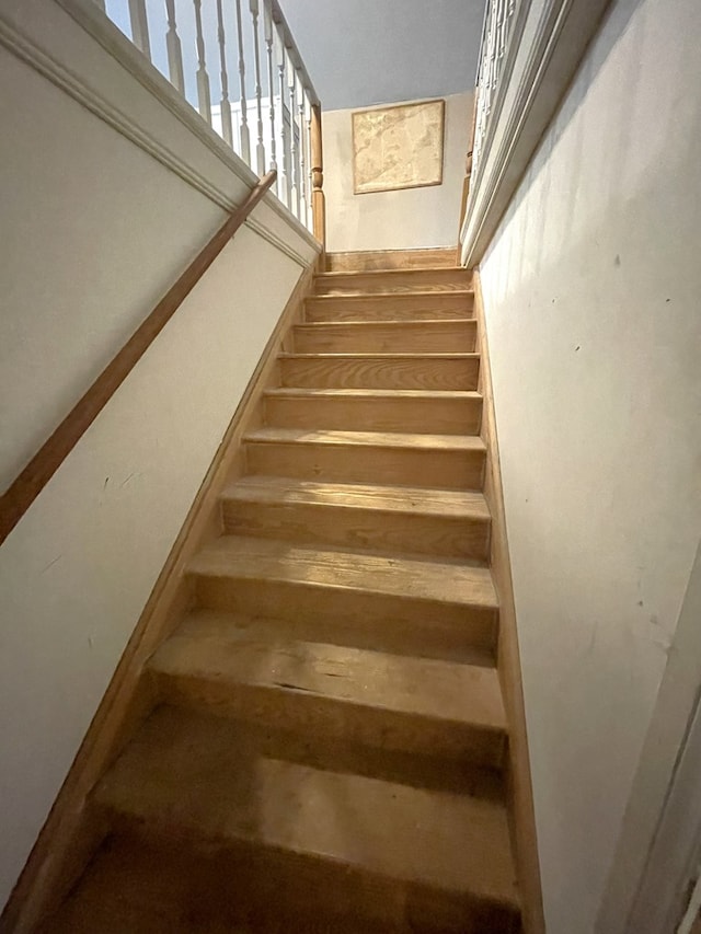 view of stairs