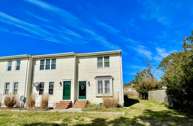 exterior space featuring a lawn