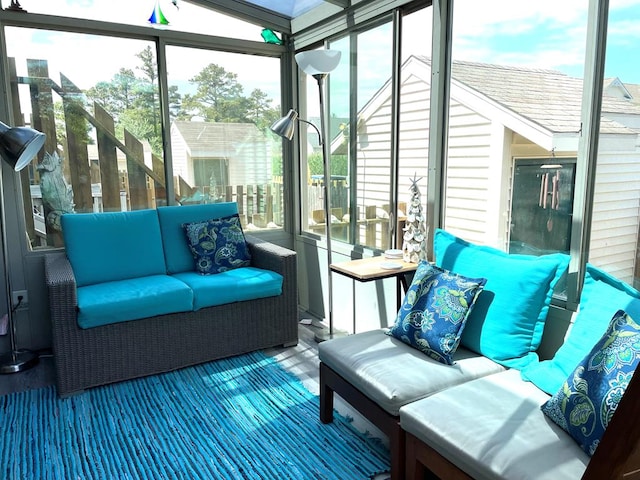 view of sunroom