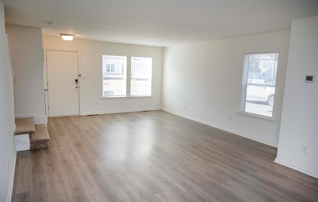 interior space featuring light hardwood / wood-style floors