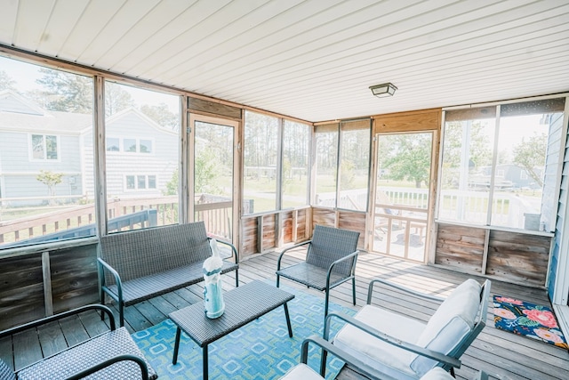 6345 Clark St, Chincoteague, VA 23336 - sunroom / solarium with plenty of natural light