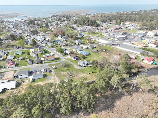 6345 Clark St, Chincoteague, VA 23336 - aerial overview of property's location featuring a nearby body of water