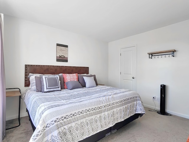 bedroom with carpet