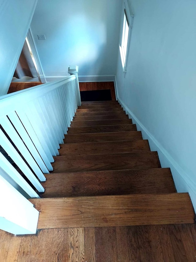 view of stairway