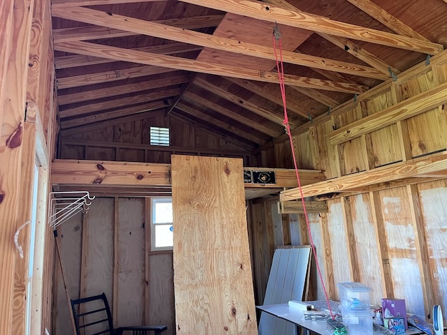 view of storage area