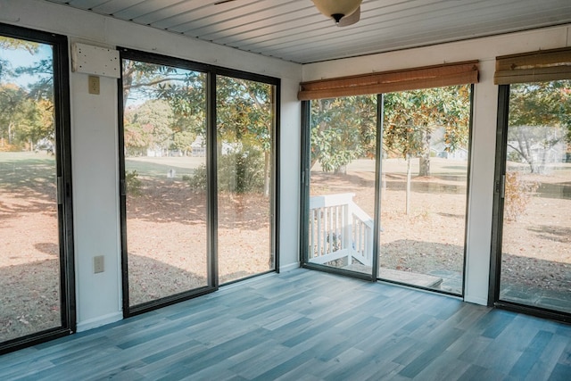 doorway featuring light hardwood / wood-style flooring