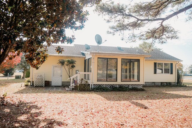 view of back of property