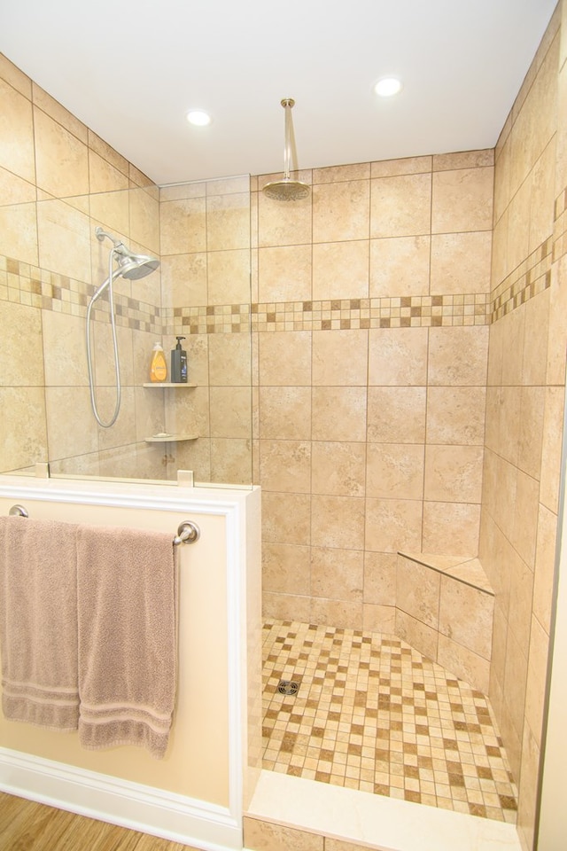 2265 Yardarm Dr, Greenbackville, VA 23356 - full bathroom featuring recessed lighting and a walk in shower