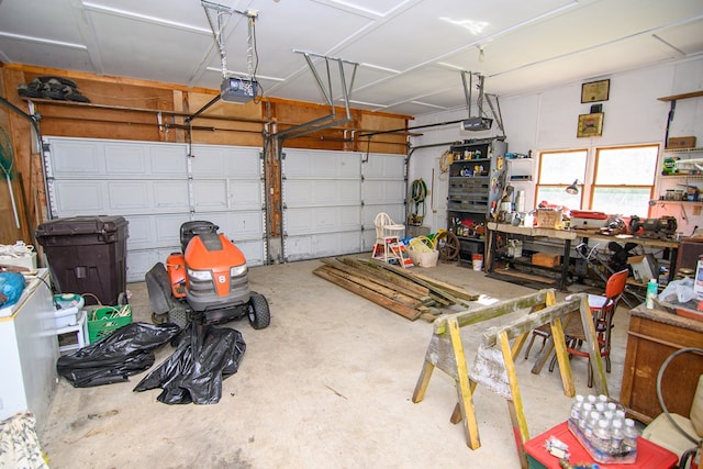 24324 Adams Hill Dr, Accomac, VA 23301 - garage featuring a garage door opener