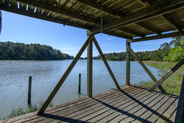 24324 Adams Hill Dr, Accomac, VA 23301 - dock area featuring a water view