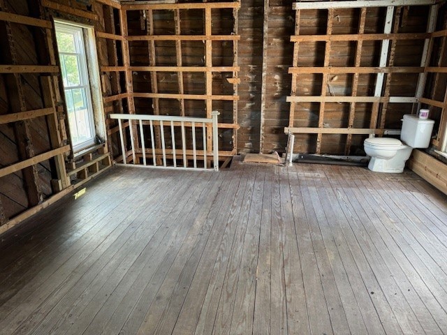 miscellaneous room with hardwood / wood-style flooring