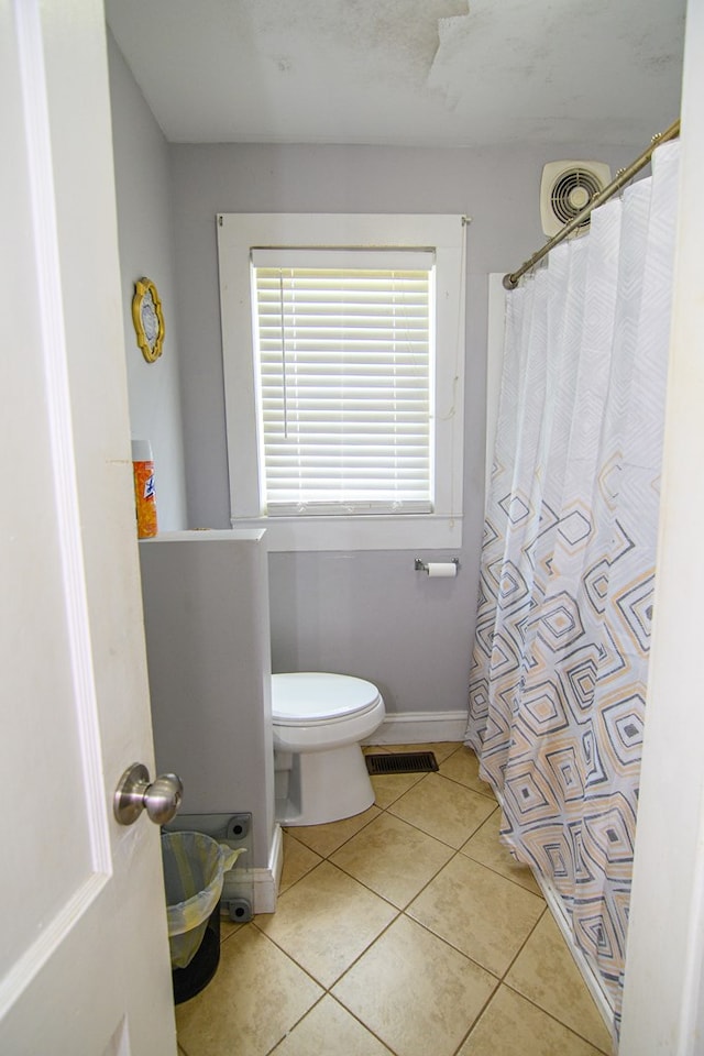 19499 Main St, Melfa, VA 23410 - full bathroom featuring tile patterned floors and a shower with curtain