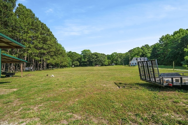 3315 Seaside Rd, Exmore, VA 23350 - view of green lawn featuring a view of trees