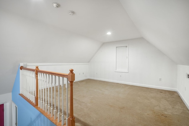 3315 Seaside Rd, Exmore, VA 23350 - additional living space with lofted ceiling, carpet floors, and baseboards