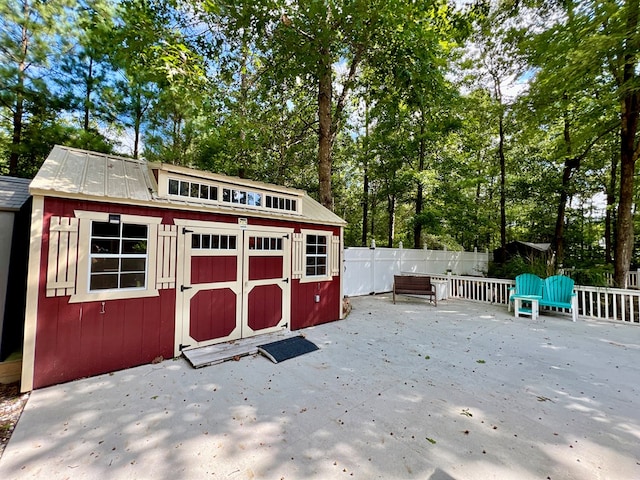 view of outbuilding