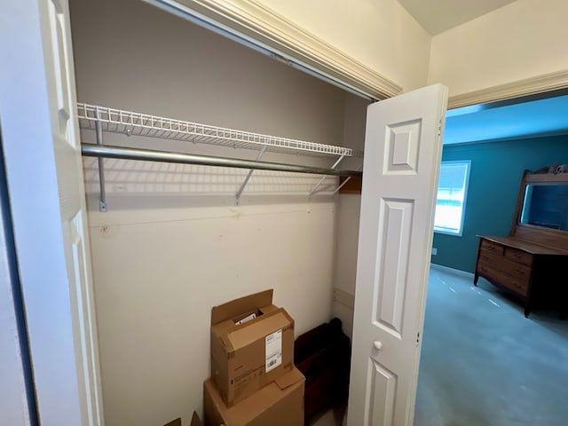 view of closet