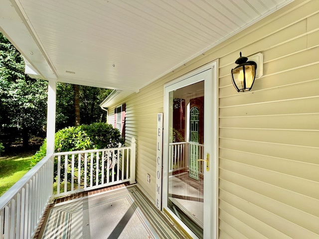 view of balcony