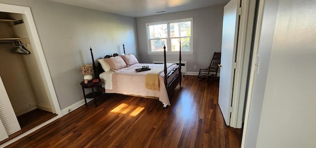 10117 Pine Ave, Nassawadox, VA 23413 - bedroom featuring dark wood-style floors and baseboards