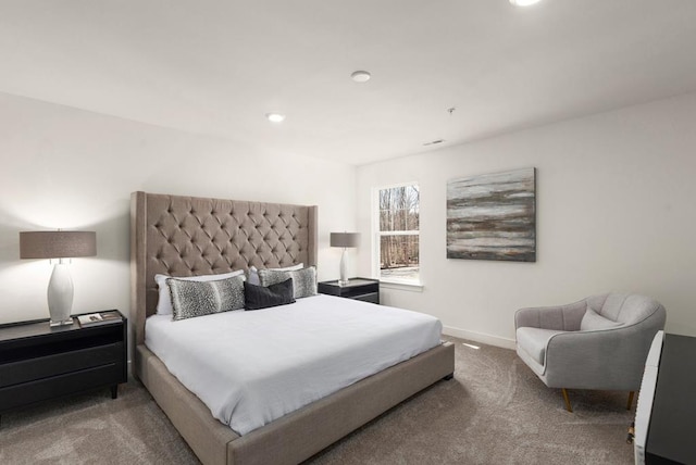 bedroom featuring carpet floors