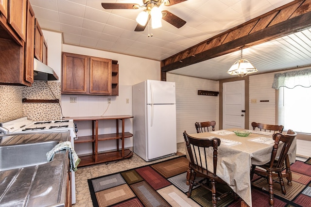 24103 Adelaide St, Parksley, VA 23421 - dining room featuring ceiling fan