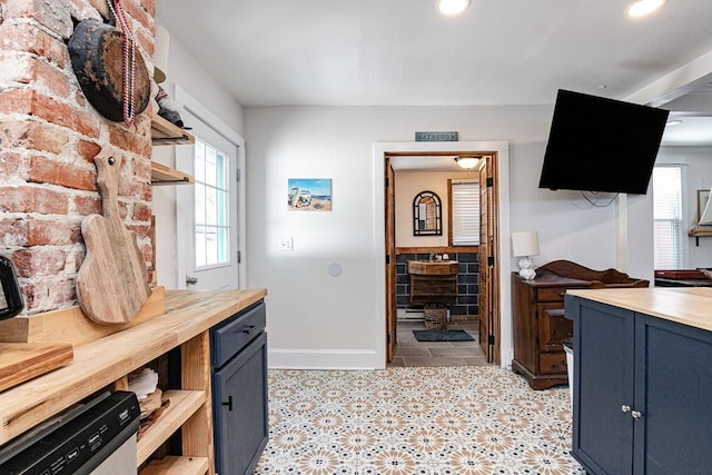 521 Madison Ave, Cape Charles, VA 23310 - interior space featuring recessed lighting and light tile patterned flooring