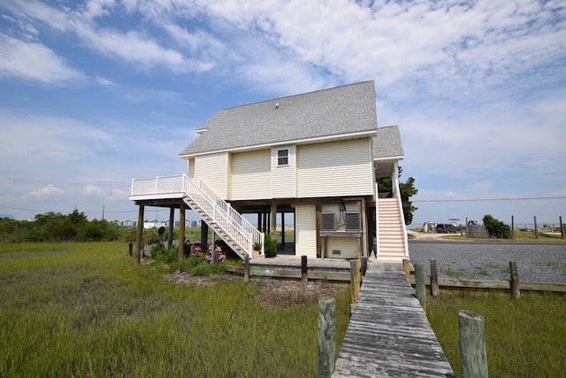 view of rear view of property