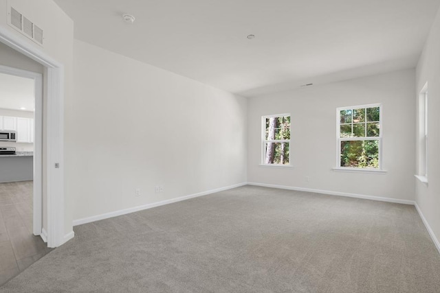 view of carpeted empty room