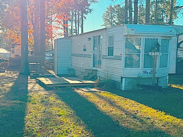 exterior space with a front lawn