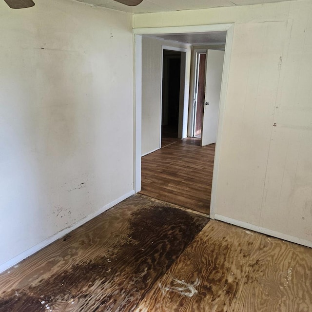 27409 Blueberry Dr, Cape Charles, VA 23310 - spare room featuring wood finished floors and ceiling fan