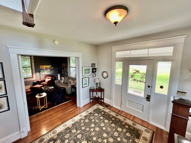 2453 Sand Hill Dr, Cape Charles, VA 23310 - entryway with wood finished floors and baseboards