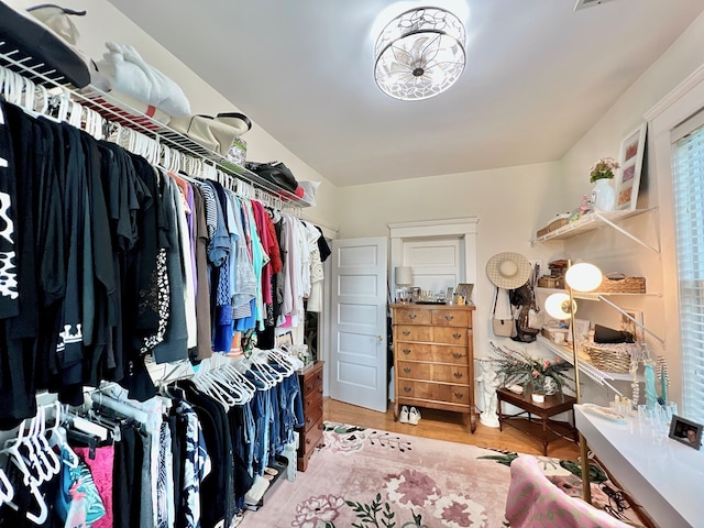 2453 Sand Hill Dr, Cape Charles, VA 23310 - spacious closet with wood finished floors