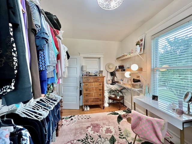 2453 Sand Hill Dr, Cape Charles, VA 23310 - walk in closet featuring wood finished floors