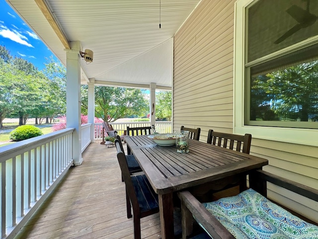 2453 Sand Hill Dr, Cape Charles, VA 23310 - wooden porch with outdoor dining space