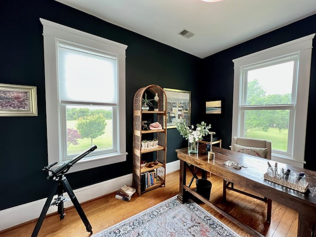 2453 Sand Hill Dr, Cape Charles, VA 23310 - office featuring wood finished floors and baseboards