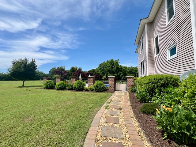 2453 Sand Hill Dr, Cape Charles, VA 23310 - view of yard featuring a gate