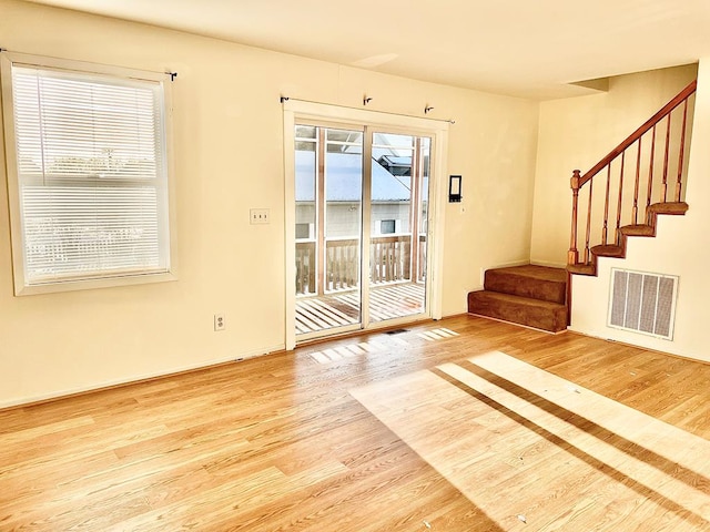 entryway featuring light hardwood / wood-style flooring