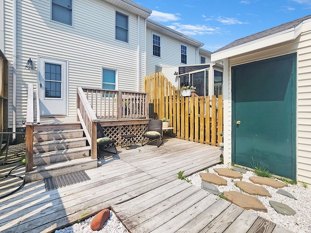 7207 Bunting Rd, Chincoteague, VA 23336 - view of wooden terrace