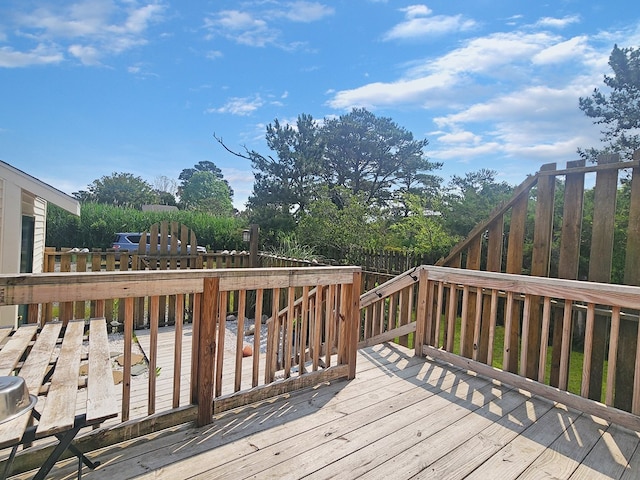 7207 Bunting Rd, Chincoteague, VA 23336 - view of wooden deck