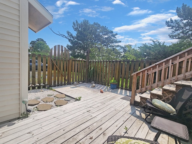 7207 Bunting Rd, Chincoteague, VA 23336 - view of wooden deck