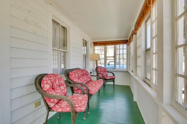 view of sunroom