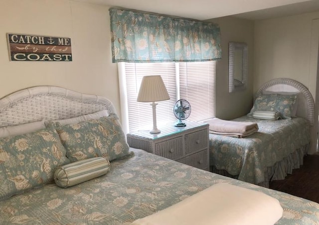 bedroom featuring wood-type flooring