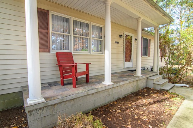 22170 Barnes Cir, Parksley, VA 23421 - entrance to property featuring covered porch