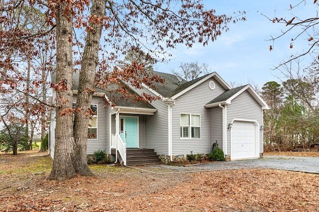 view of front of house featuring a garage