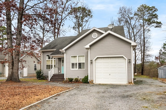 view of front of home featuring a garage