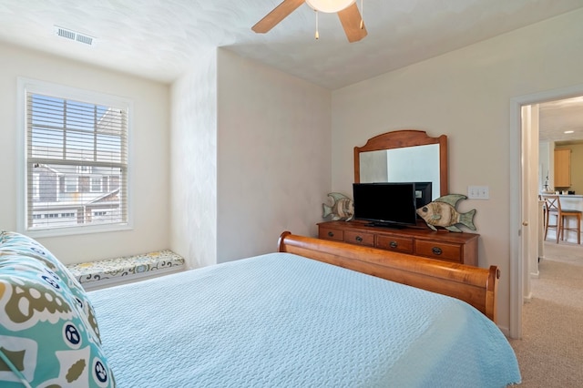 306 Troon Ct, Cape Charles, VA 23310 - bedroom featuring ceiling fan, carpet, and visible vents