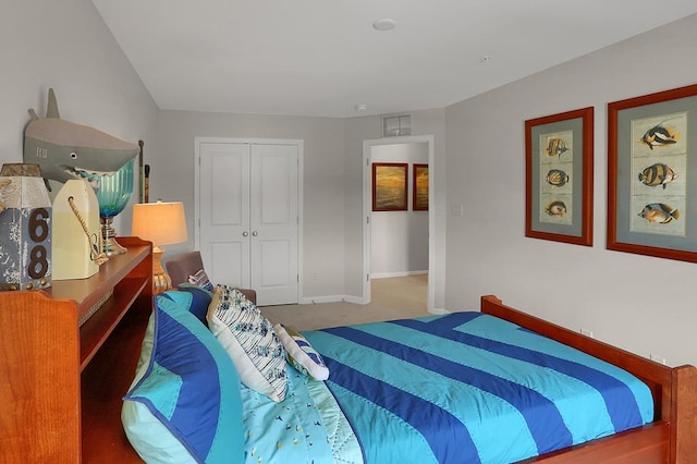 LOT884 Broadside Dr, Greenbackville, VA 23356 - bedroom featuring carpet floors, a closet, and baseboards