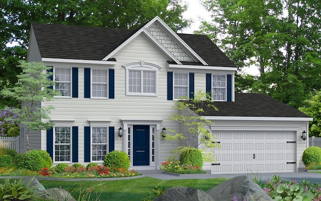 LOT884 Broadside Dr, Greenbackville, VA 23356 - colonial house featuring roof with shingles