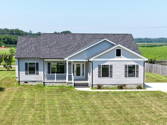 27212 Castle Row, Cape Charles, VA 23310 - view of front facade featuring roof with shingles and covered porch